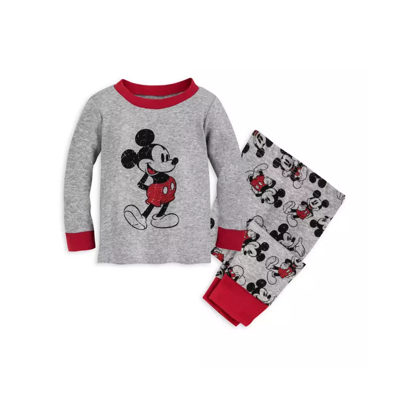 Shop Disney Lima Pijama Mickey Mouse de Algodón para Niño de 18 meses