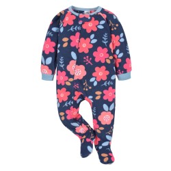 Gerber Pijama Polar Floral Manga Larga para Bebé Niña de 9 a 12 Meses