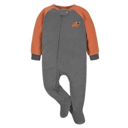 Gerber Pijama Polar Diseño de Búfalo Manga Larga para Bebé Niño de 9 a 12 Meses