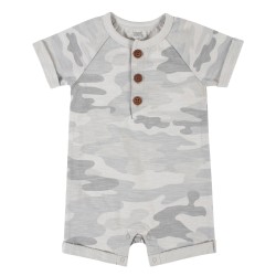 Gerber Body Diseño de Camuflaje Color Gris 100% Algodón Manga Corta para bebé niño de 6 a 9 meses