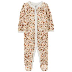 Carter's Pijama Térmica con Diseño Floral Manga Larga para Bebé Niña de 0 a 3 Meses