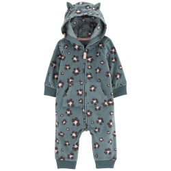 Carter's Enterizo con Capucha con Diseño de Leopardo para Bebé Niño de 3 a 6 meses