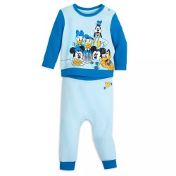 DisneyShop Pijama de Fiesta de Hanukkah de Mickey Mouse y sus amigos 100% Algodón Manga Larga para Bebé Niño de 6 a 9 Meses