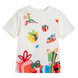 ShopDisney Polo de Navidad Disney 100% Algodón Manga Corta para Niño y Niña de 4 Años